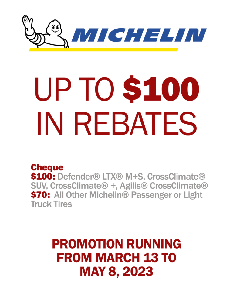 Michelin Spring 2023 Rebate Eccles Auto Service